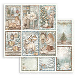 Bloc Scrapbooking 10 Hojas White Christmas Stamperia