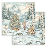 Bloc Scrapbooking 10 Hojas White Christmas Stamperia