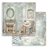Bloc Scrapbooking 10 Hojas White Christmas Stamperia
