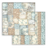Bloc Scrapbooking 10 Hojas Backrounds White Christmas Stamperia