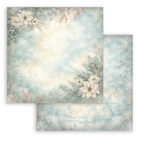 Bloc Scrapbooking 10 Hojas Backrounds White Christmas Stamperia