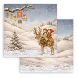 Bloc Scrapbooking 10 Hojas Silent Night Stamperia