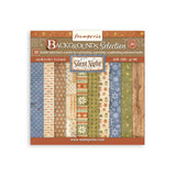 Bloc de Scrapbooking 10 hojas cm 20.3X20.3 (8X8) 2 caras Backgrounds - Silent Night