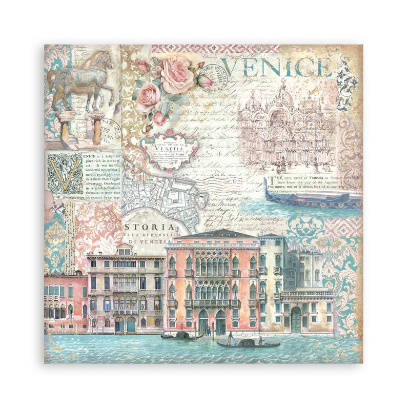 Bloc Scrapbooking 22 Hojas Venice City of Art Stamperia