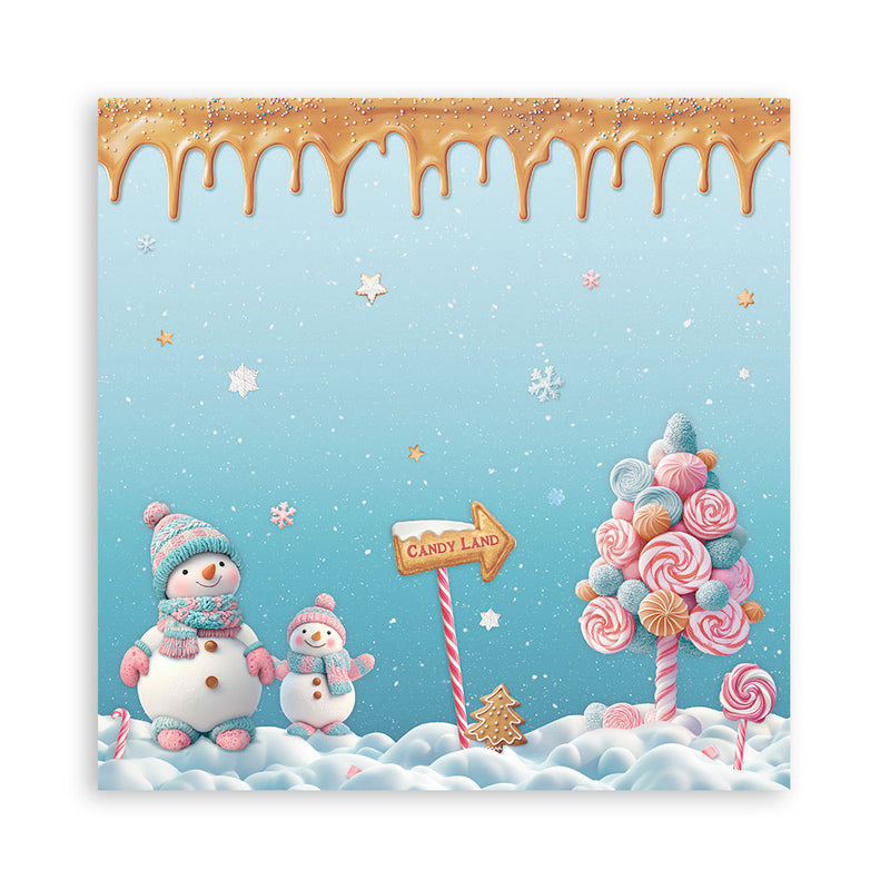 Bloc Scrapbooking 22 Hojas Candy Christmas Stamperia
