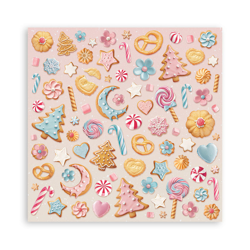 Bloc Scrapbooking 22 Hojas Candy Christmas Stamperia