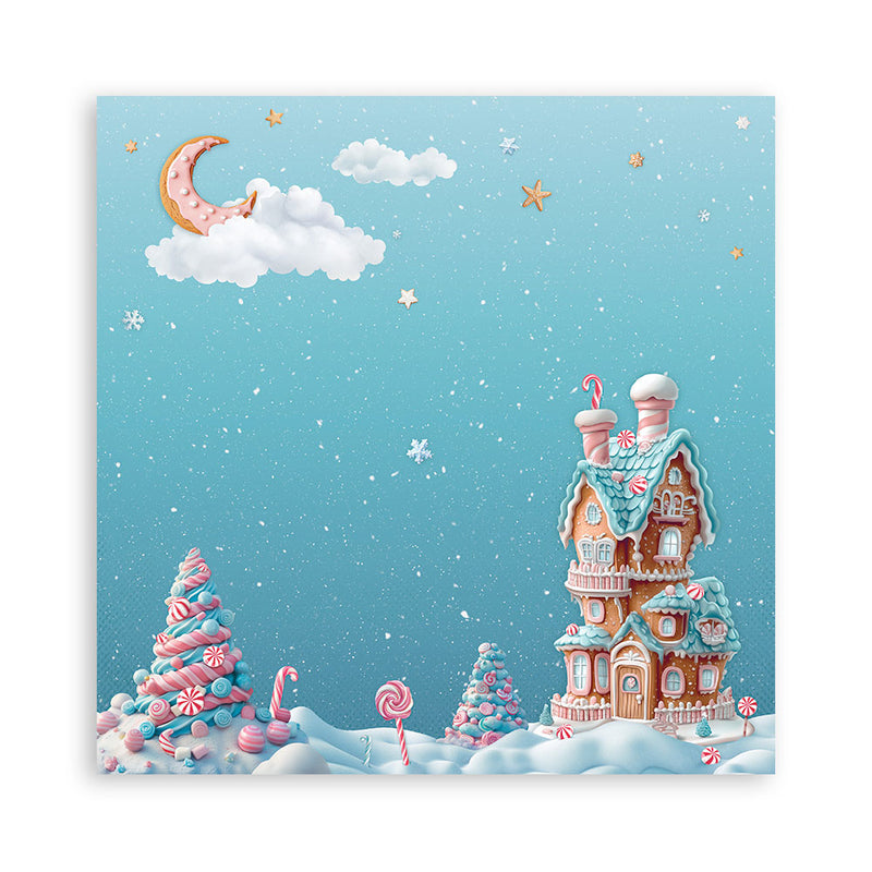 Bloc Scrapbooking 22 Hojas Candy Christmas Stamperia