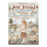 Junk journal pegatinas, recortes, fondos - White Christmas