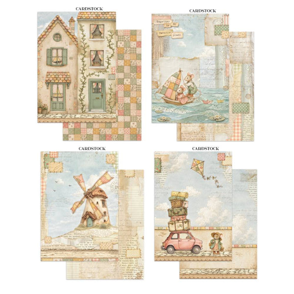 junk journal cardstock stamperia cozy family