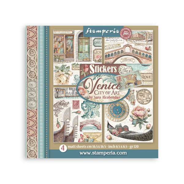 pegatinas sticker venecia stamperia scrap