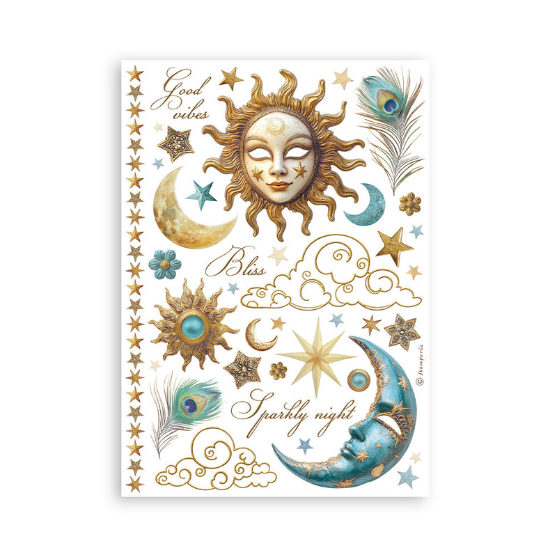 Bloco de notas Washi Pad 8 folhas A5 Masquerade Stamperia