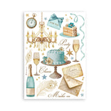 Bloco de notas Washi Pad 8 folhas A5 Masquerade Stamperia