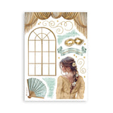 Bloco de notas Washi Pad 8 folhas A5 Masquerade Stamperia