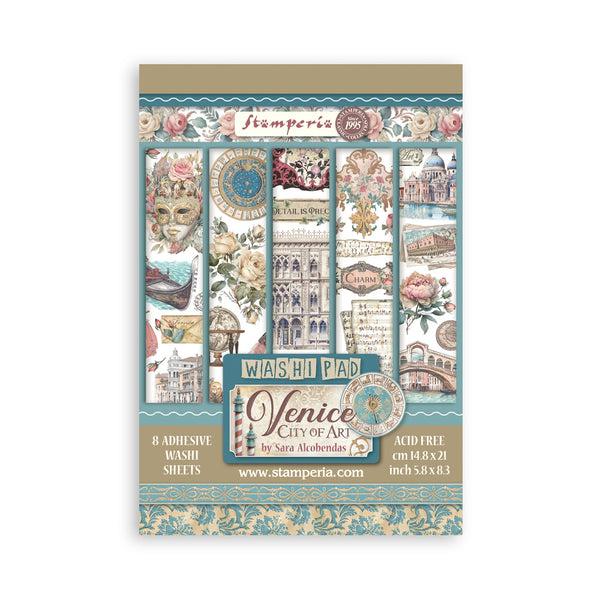 Washi Pad 8 Hojas A5 Venice City of Art Stamperia