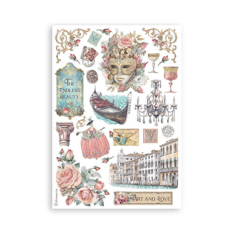 Washi Pad 8 Hojas A5 Venice City of Art Stamperia