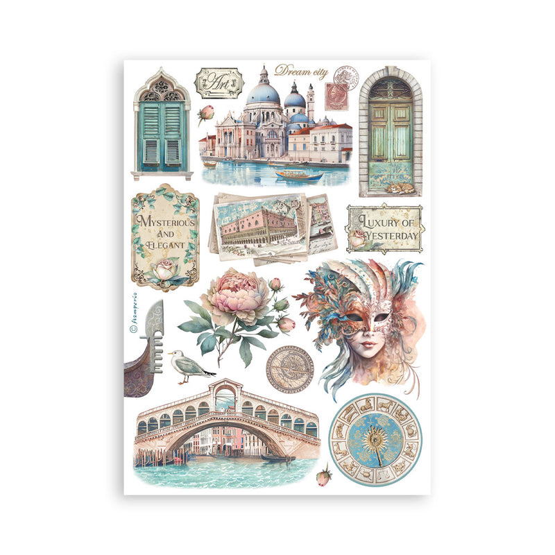 Washi Pad 8 Hojas A5 Venice City of Art Stamperia