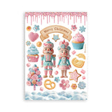 Washi Pad 8 Hojas A5 Candy Chirstmas Stamperia