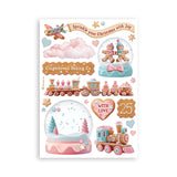 Washi Pad 8 Hojas A5 Candy Chirstmas Stamperia