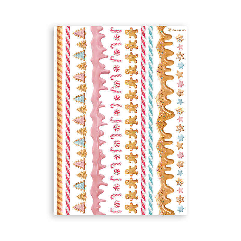 Washi Pad 8 Hojas A5 Candy Chirstmas Stamperia