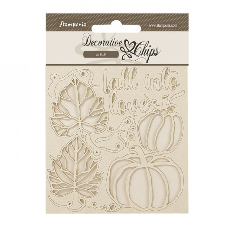 Chips Decorativas de Madera Calabazas Stamperia