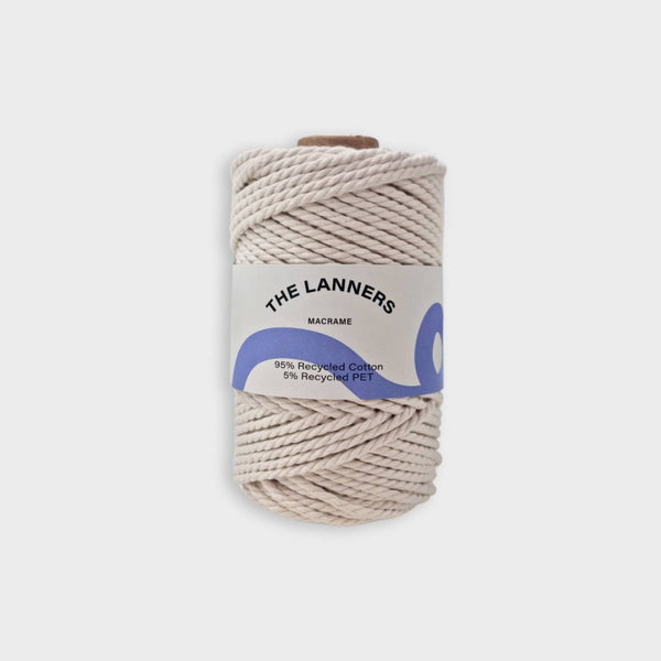 Hilo macrame raw marron claro 3 mm the lanners