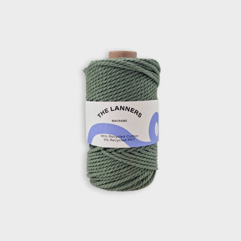 Hilo macrame verde avocado 3 mm the lanners