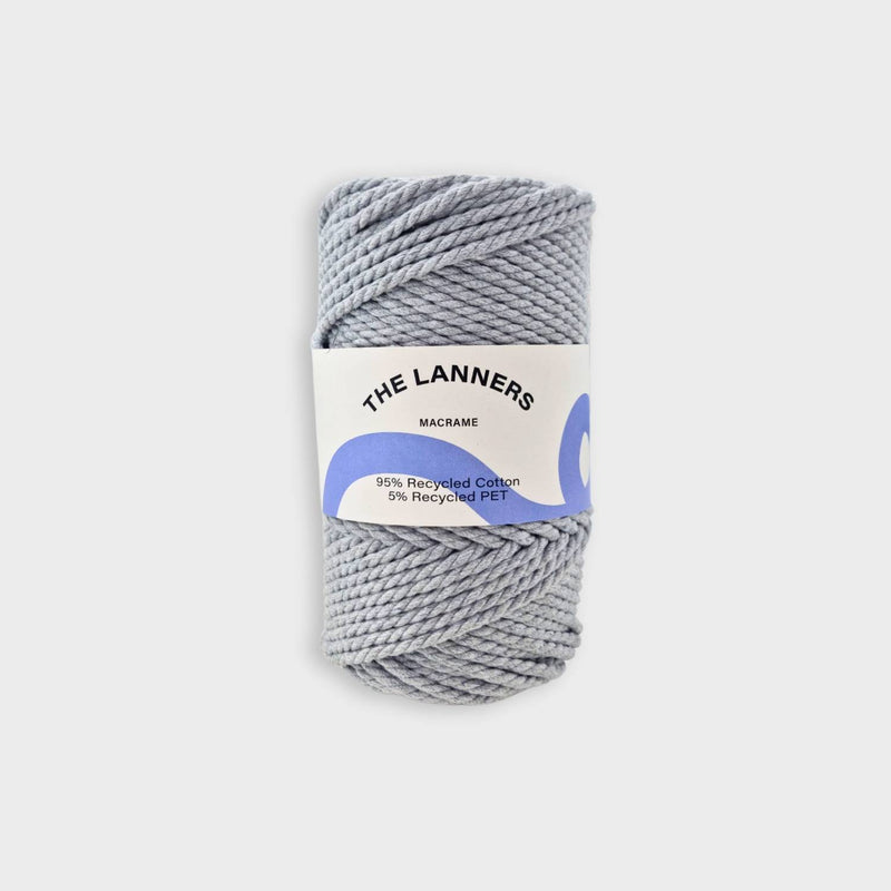 Hilo macrame gris palido pale grey 3 mm the lanners