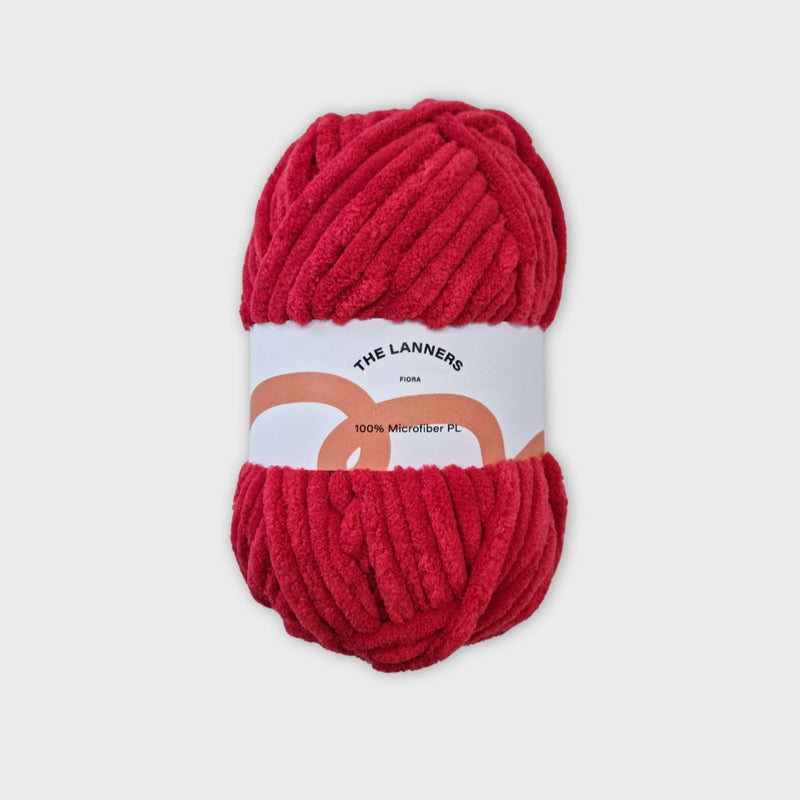 ovillo sintetico grueso fiora brick red the lanners