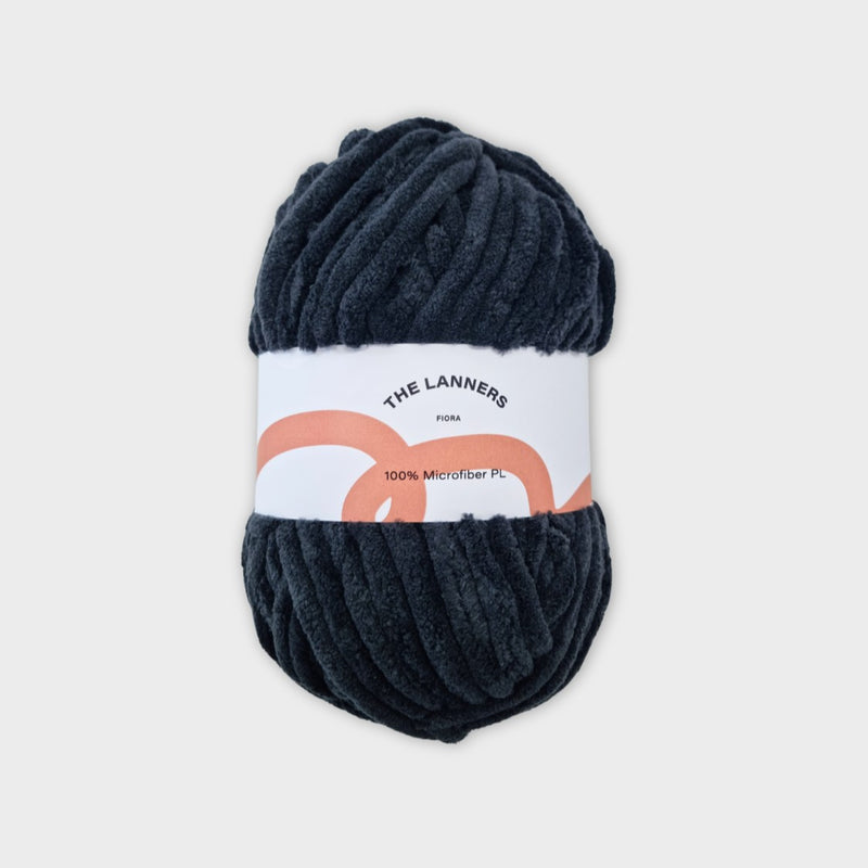 ovillo sintetico grueso fiora negro the lanners