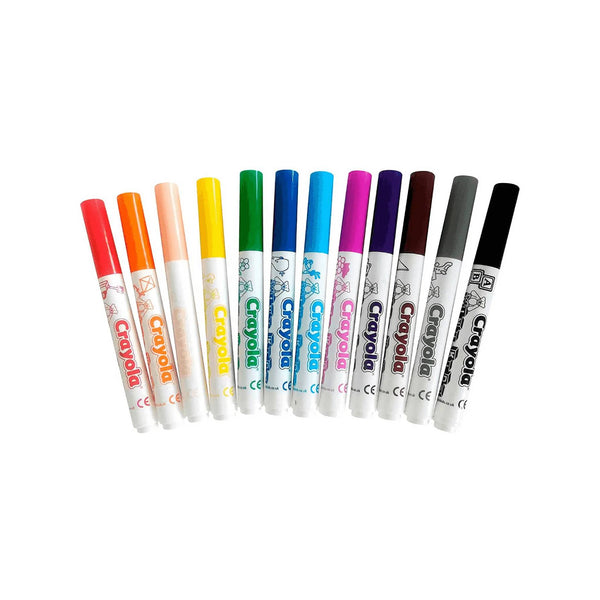 Conjunto de 12 marcadores laváveis ​​​​Crayola MiniKids