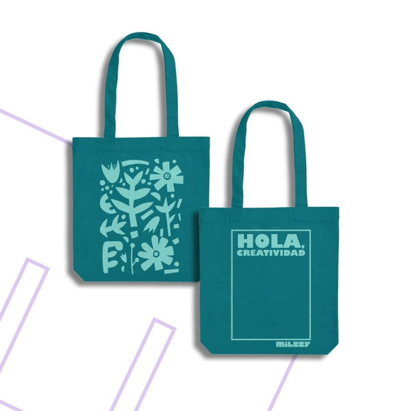 Tote Bag Primavera Turquesa Milbby