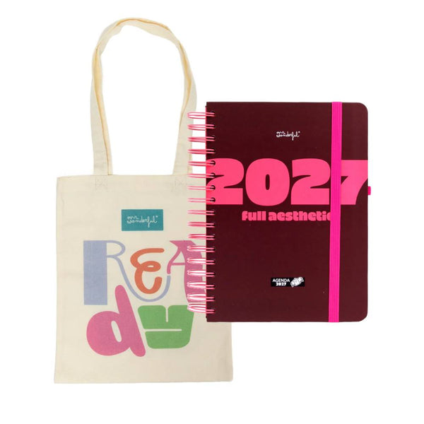 agenda anual 2027 d/p +regalo tote mr wonderful