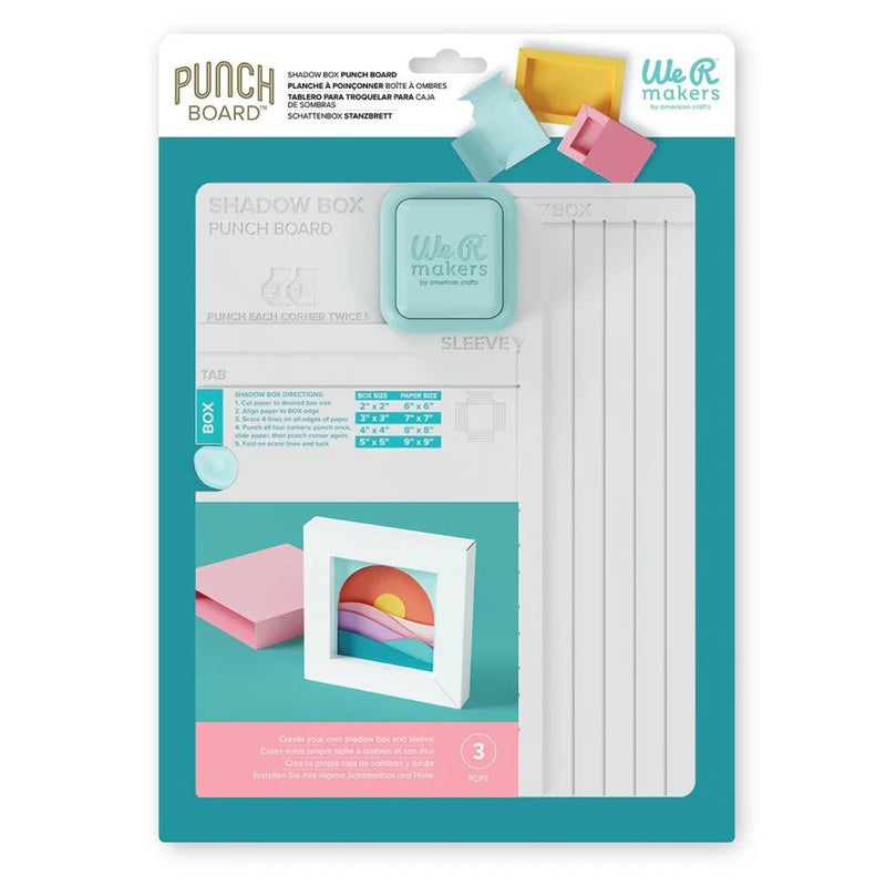 punch board caja de sombras we r makers