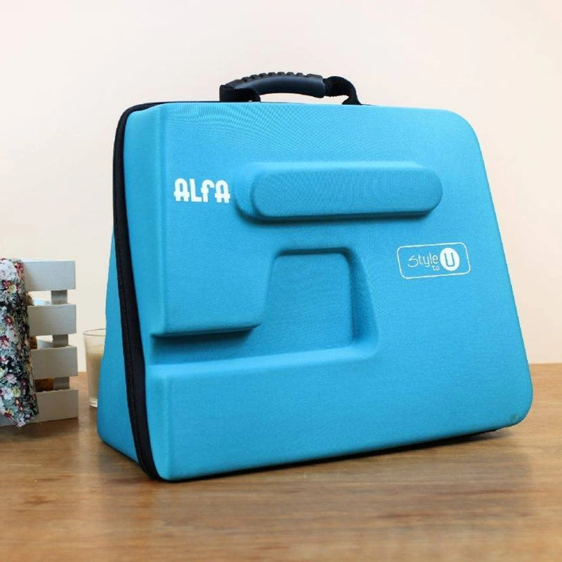estuche para máquina de coser universal alfa azul