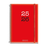 agenda 2026 simple roja plus miquelrius