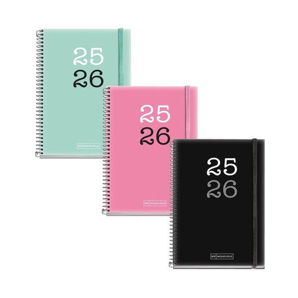 agenda diaria 2026 activa college miquelrius simple
