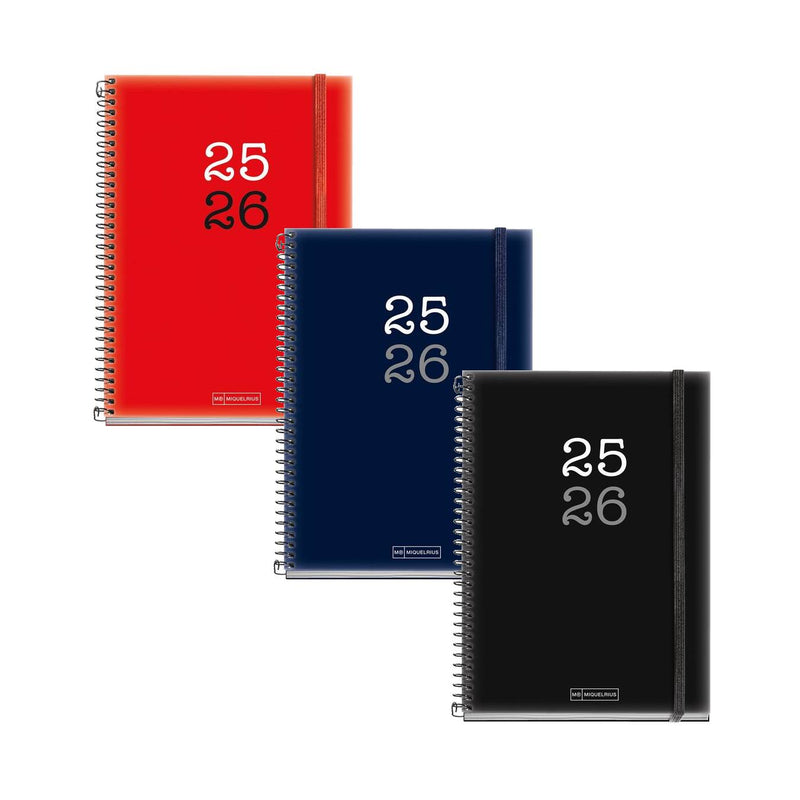 agenda diaria 2026 simple miquelrius