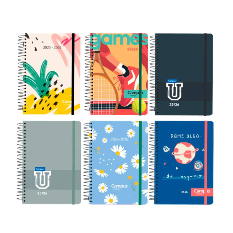 agenda escolar A5 campus diseño estándar