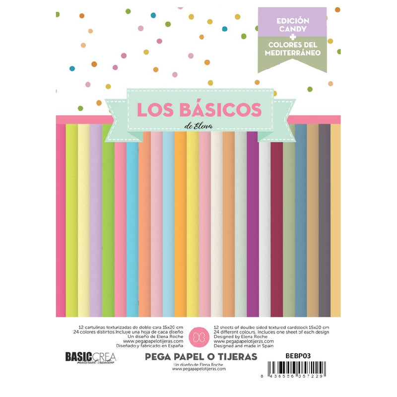 Bloc Scrap Cartulinas Candy & Mediterráneo A5 Elena Roche