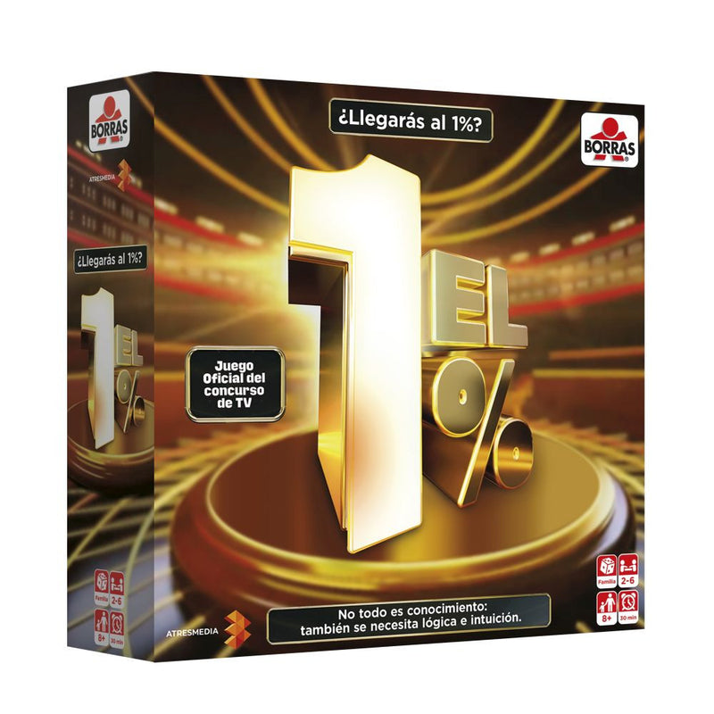 juego de mesa EL 1% programa de TV educa borras