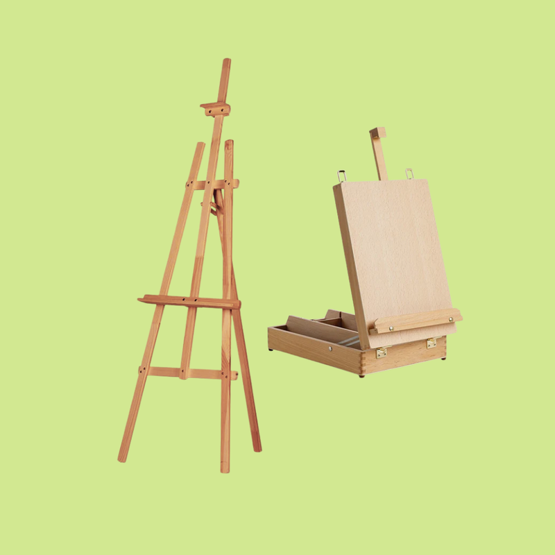 Caballetes y atriles para pintura óleo