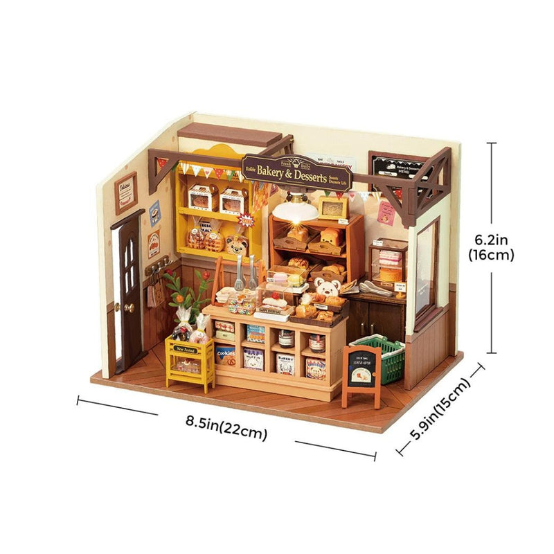 Kit de manualidades 3D Rolife Becka’s Baking House con 242 piezas