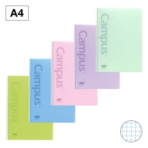 Cuaderno Cuadriculado A4 Colores Pastel Campus