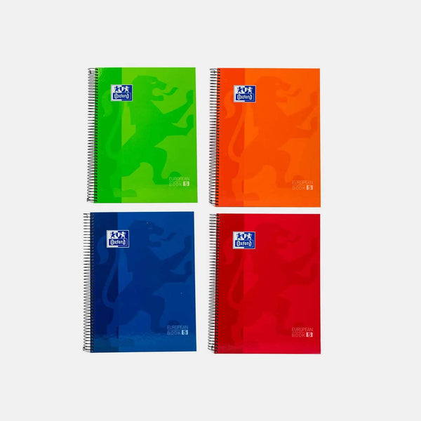 Cuaderno Oxford A4 Tapa Dura Colores Vivos