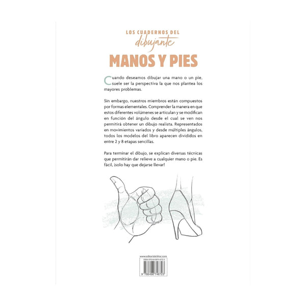 Libro de dibujo anatómico para aprender a dibujar manos y pies
