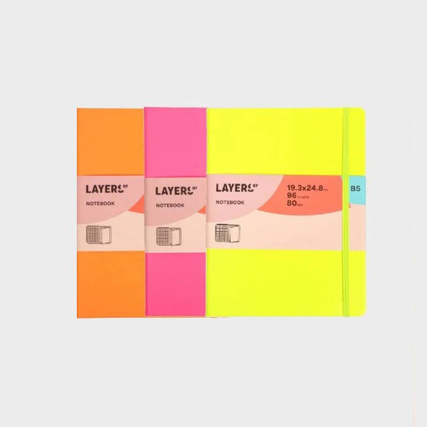 Pack de 3 Cadernos Quadrados B5 Camadas