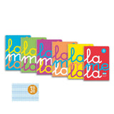 cuaderno cuadriculado A4 Lamela 3x3mm colores flúor