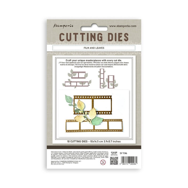 Troquel Cutting Dies A6 Fotogramas y Hojas Stamperia