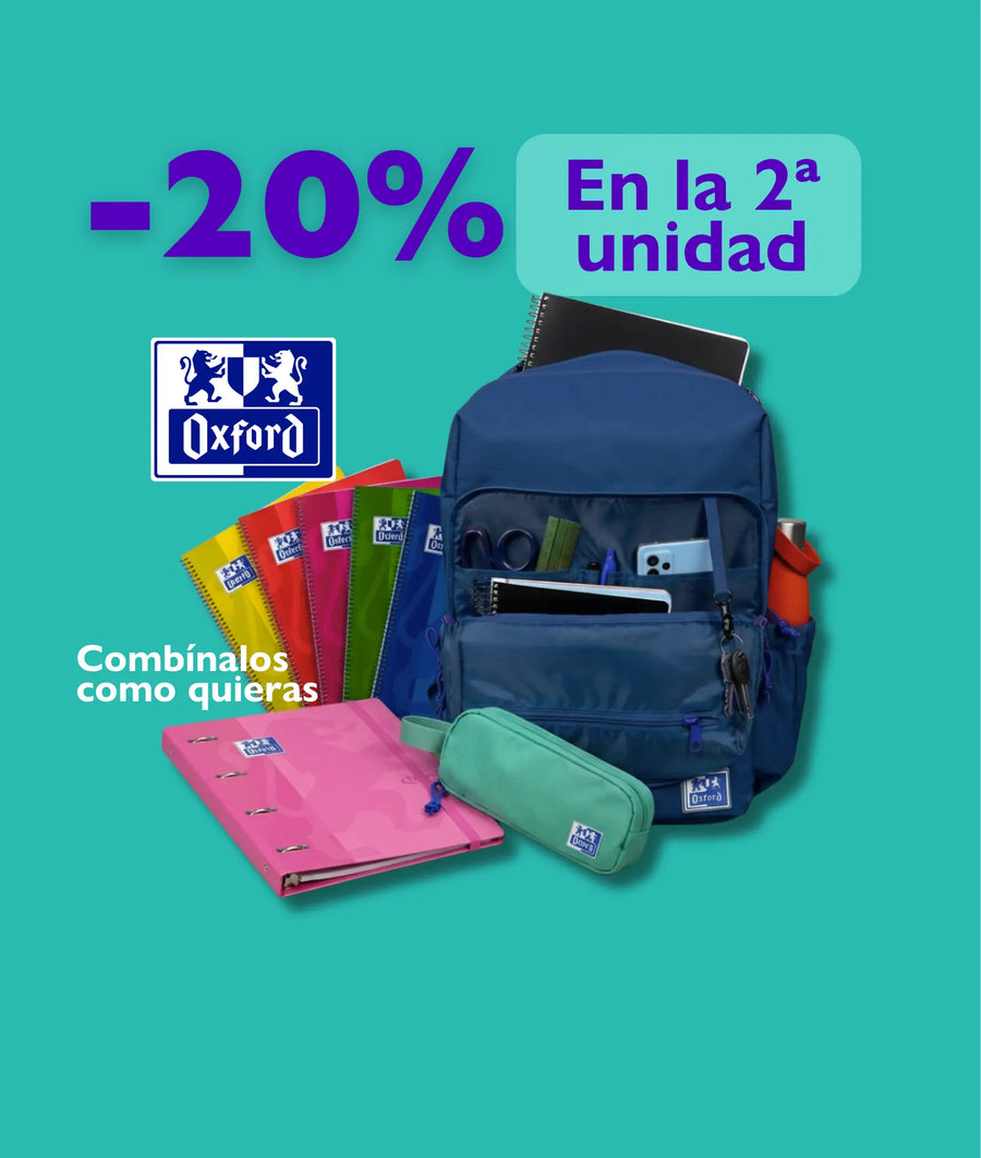 Descuento en todo el material oxford