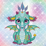 diamond painting para niños dragon